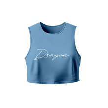Load image into Gallery viewer, MIAMI CROPPED TANK AQUA