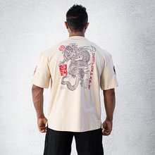 Load image into Gallery viewer, BE A DRAGON OVERSIZED T-SHIRT CREAM