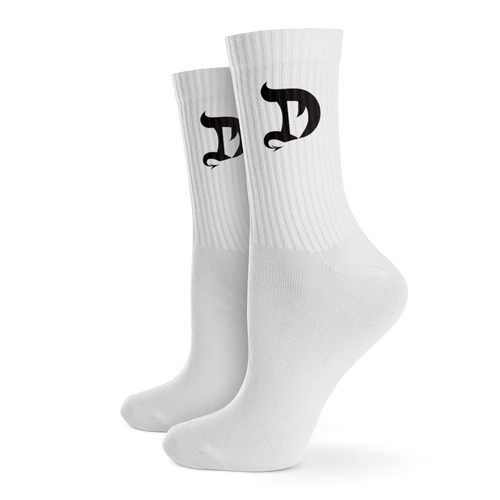 Dragon Socks - White