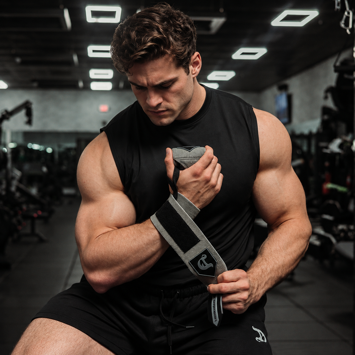 Dragon Wrist Wraps Grey