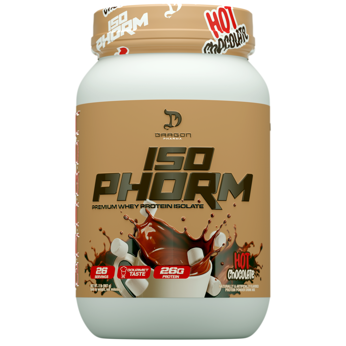 ISOPHORM - PREMIUM WHEY PROTEIN ISOLATE - 2Lb 4 850077324017 Render IsoPhorm 2lbs Hot