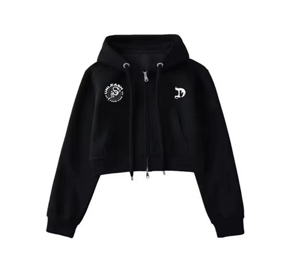 Grim Crop Zip Hoodie – Dragon Pharma
