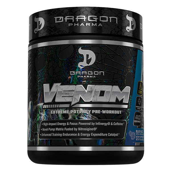Preentreno Dragon Pharma Venom Blue Razz – imagen oficial
