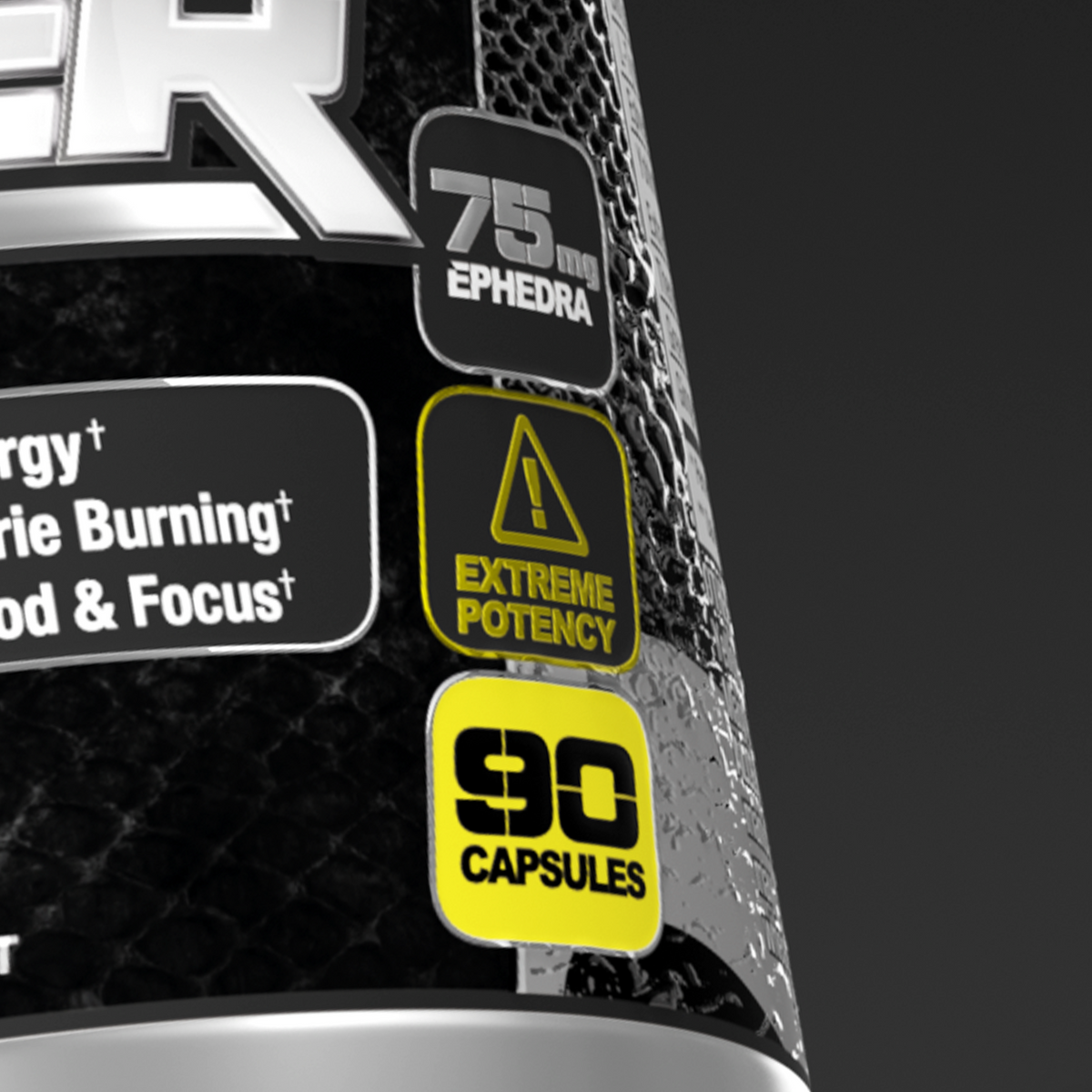 BLACK VIPER® - 90 caps 4 SKU Render Black Viper 90