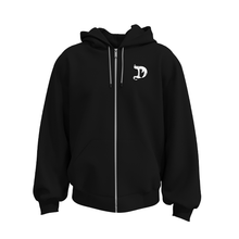 Load image into Gallery viewer, Blackout Zip-Up Hoodie